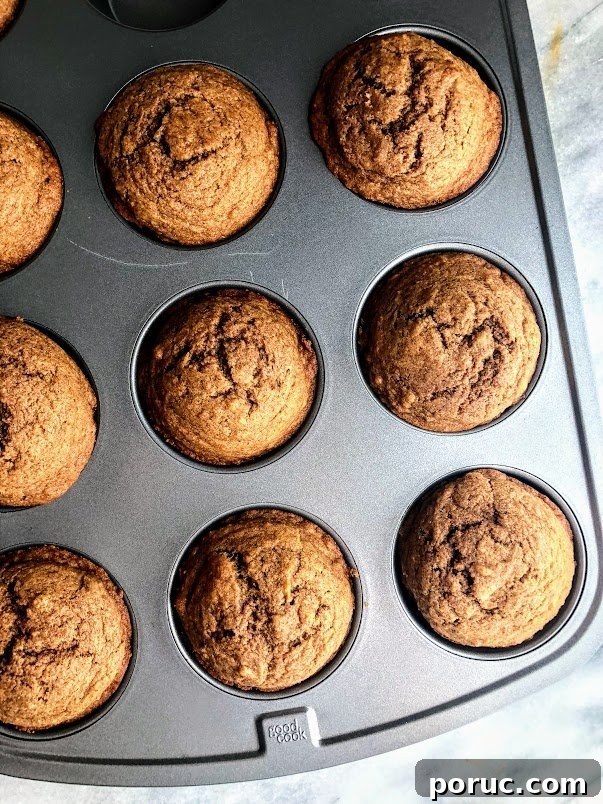 tray of apple cinnamon muffins