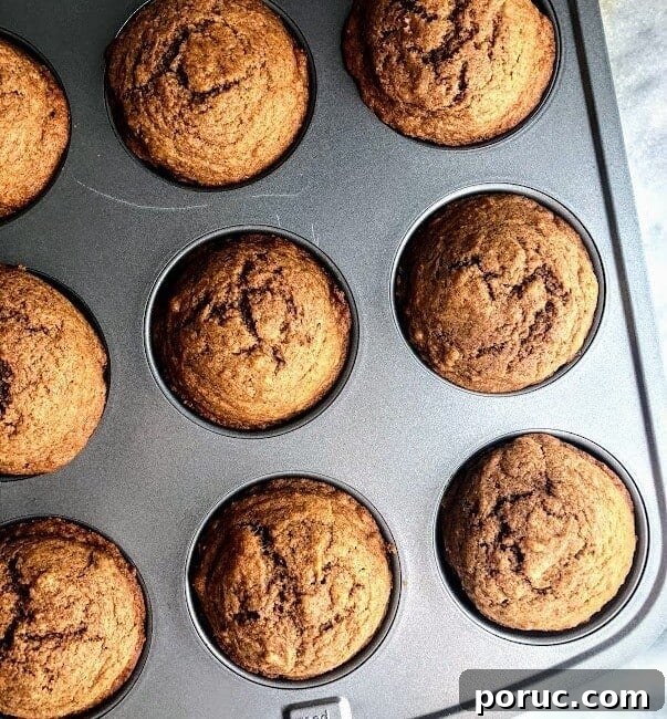 tray of apple cinnamon muffins
