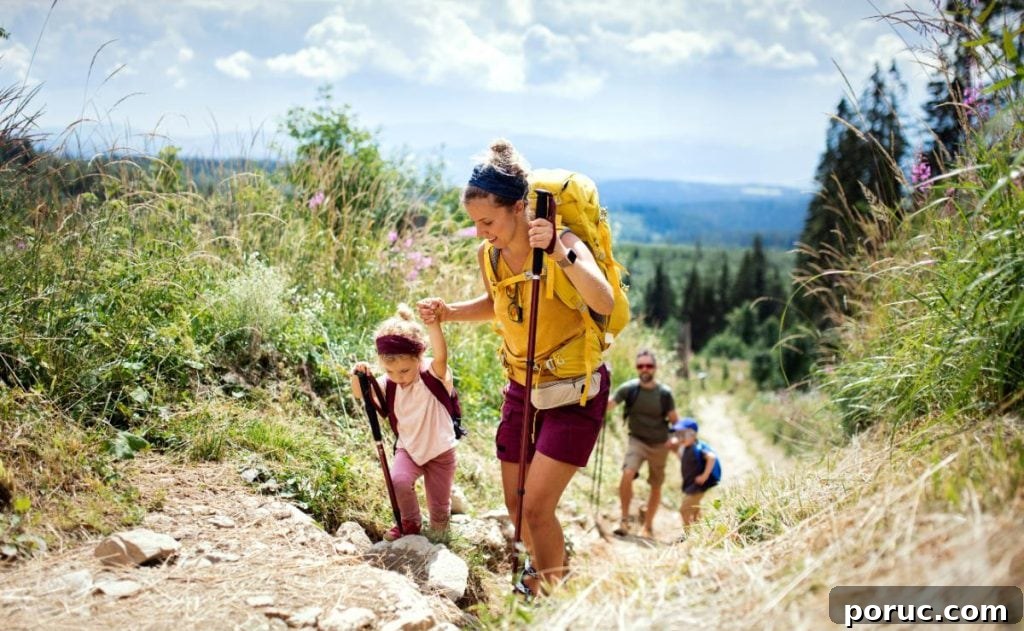 MBA for Busy Moms: 6 Practical Tips to Balance School and Family 2 woman hiking with children and husband