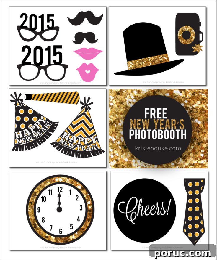 Image for New Years Eve Photo Booth Props