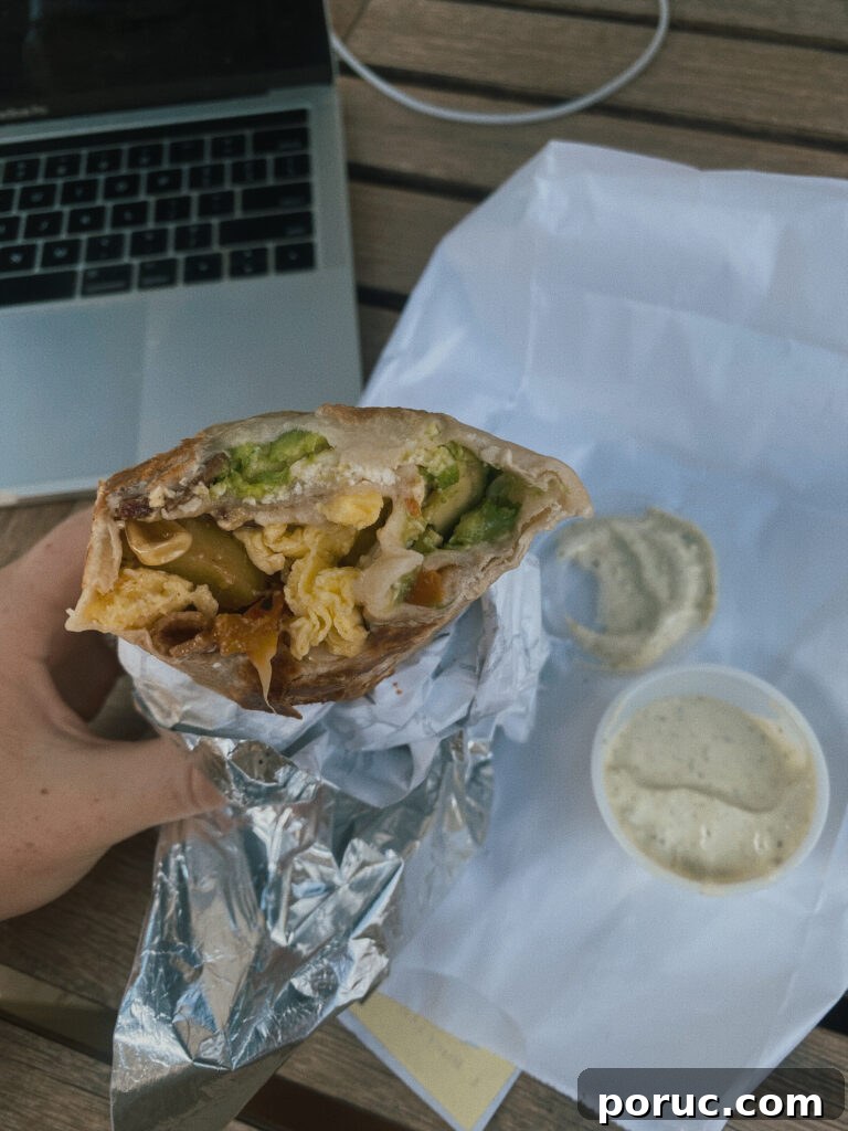 Skier’s Breakfast Burrito at Beaumont Bakery: A Savory Morning Bite 3 breakfast burrito
