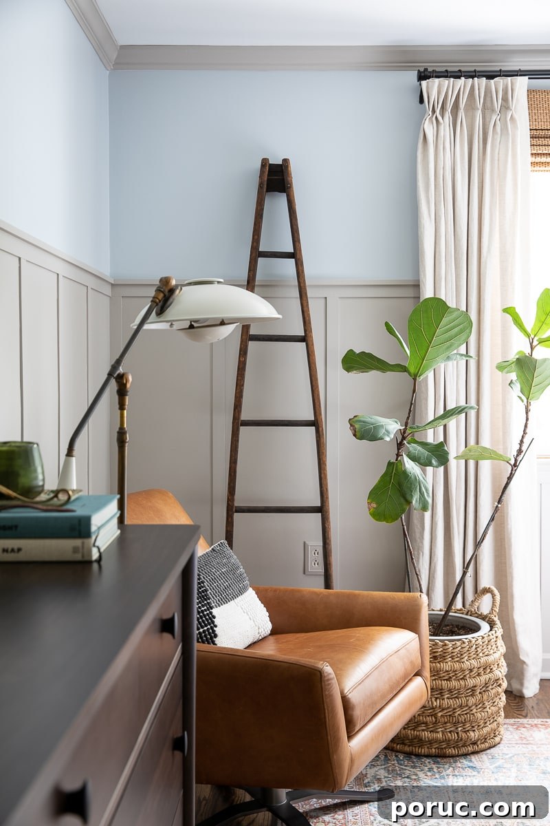 Hidden Vintage Treasures: My Latest Retro Finds and Collectibles 2 Vintage orchard ladder leaning in bedroom corner
