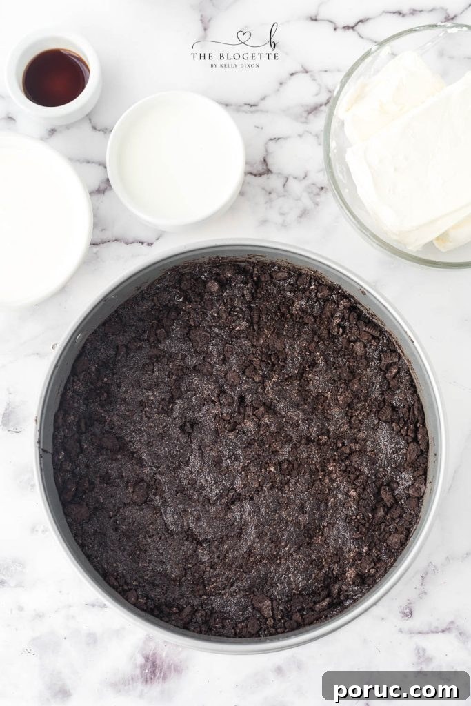 Homemade Oreo pie crust