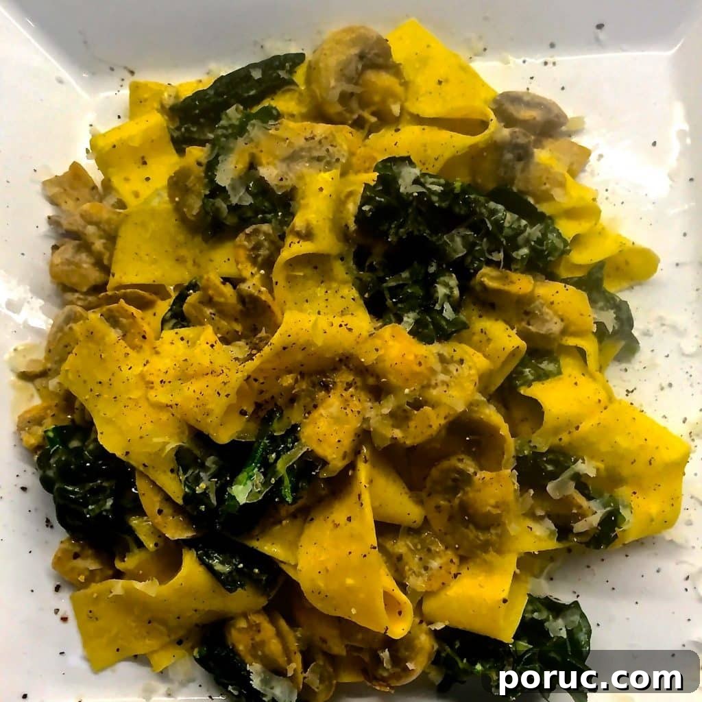 Cavolo Nero and Mushroom Pasta Recipe for Rustic Flavor 3 Mushroom Pasta with Cavolo Nero