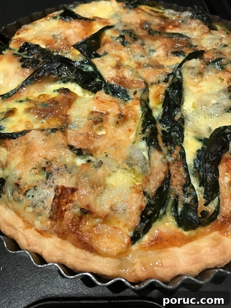 Cavolo Nero and Mushroom Pasta Recipe for Rustic Flavor 4 Cavolo Nero, Bacon & Blue Cheese Tart