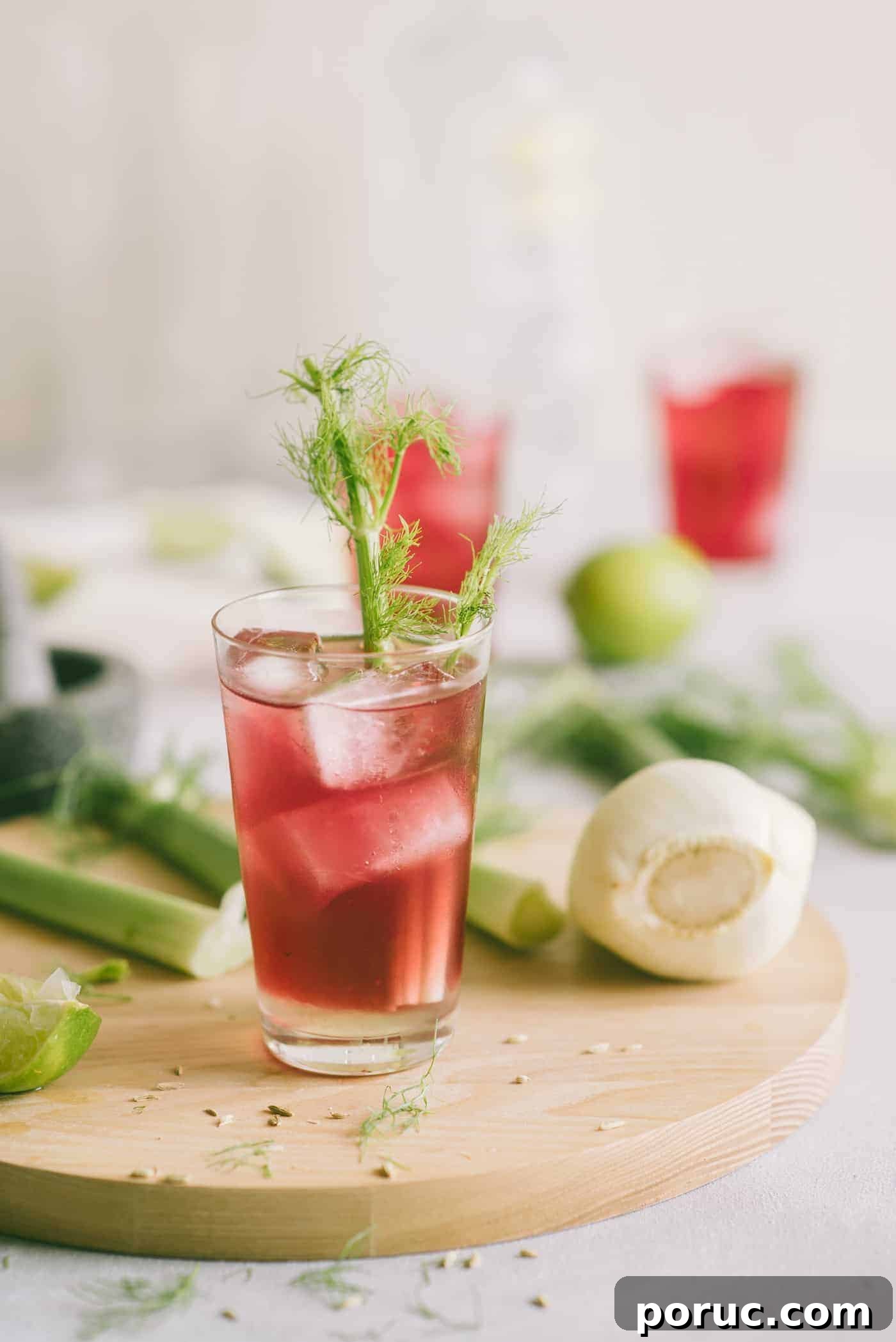 Cranberry Fennel Sparkling Refresher Recipe 3 fennel cocktail