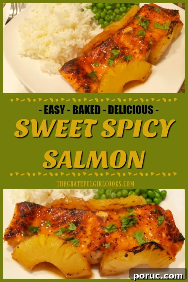 Sweet Spicy Salmon Pin this recipe