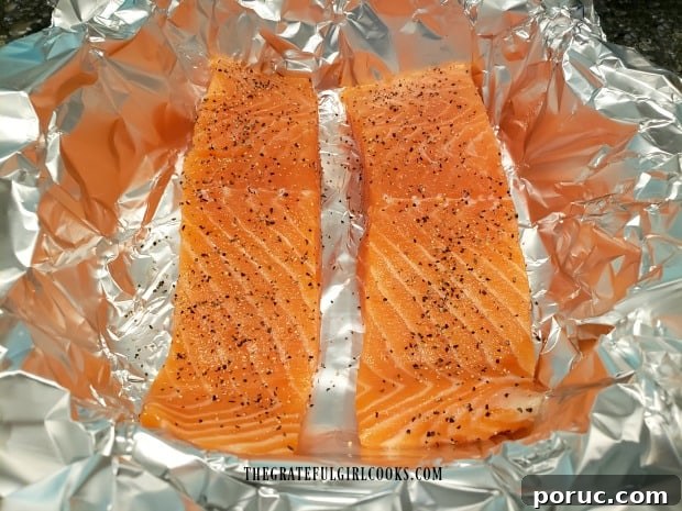 Seasoned salmon fillets Seasoned salmon fillets
