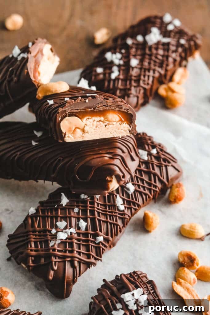 How to Make Homemade Snickers Bars from Scratch 4 homemade snicker bars