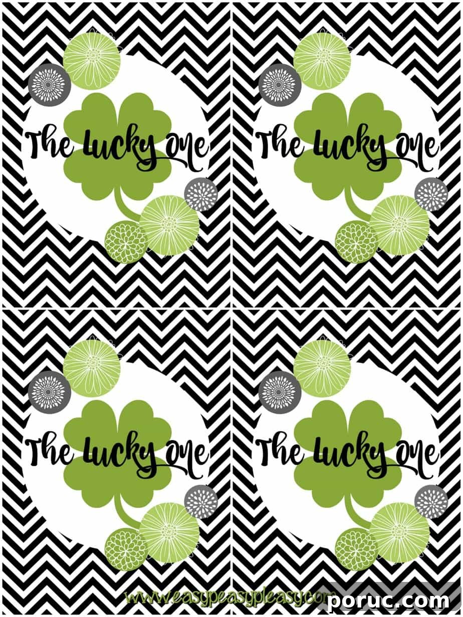 Free St. Patrick’s Day Printable Gift Tags - Instant Download 4 Free Printable St Pattys Day Gift Tags