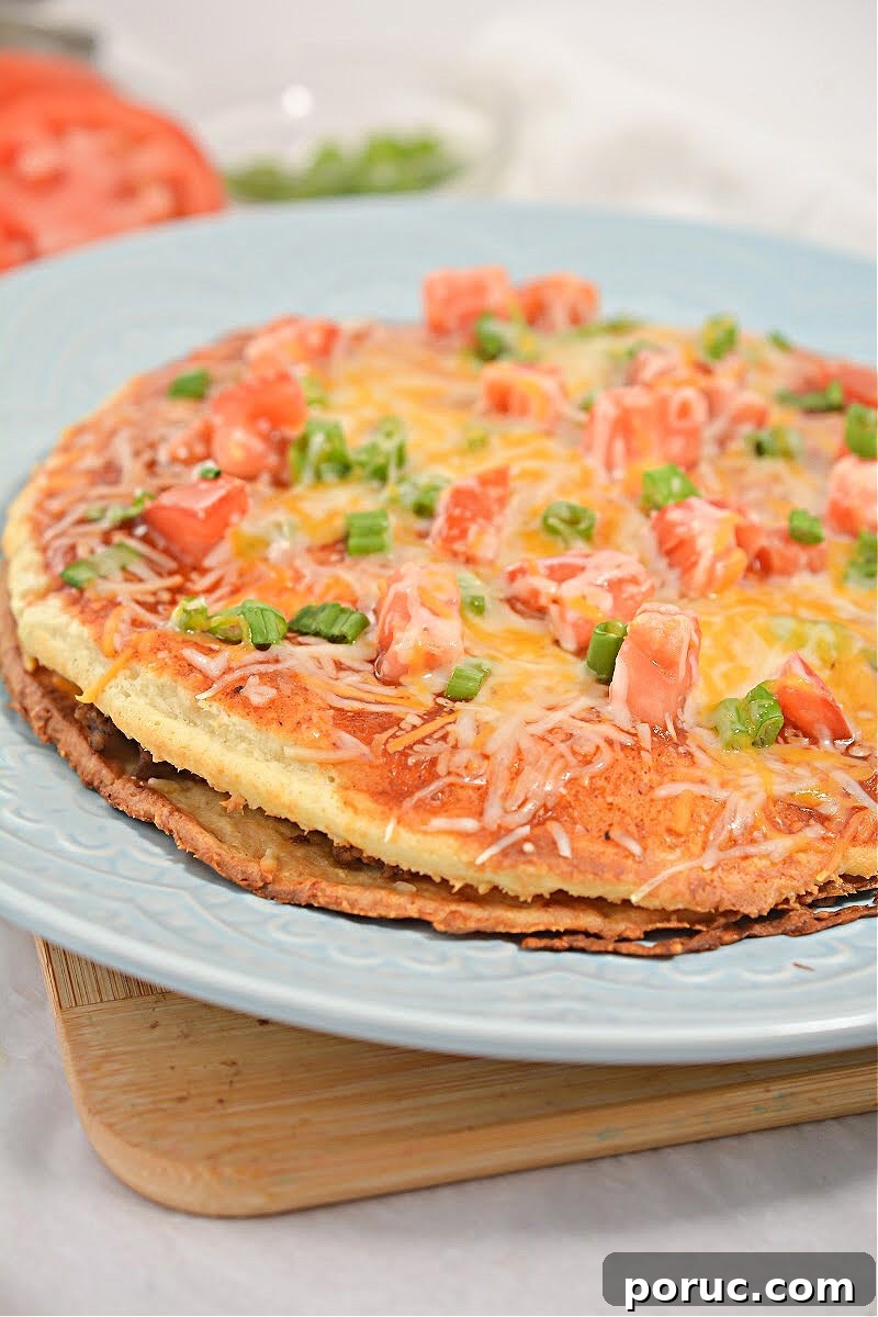 Keto Mexican Pizza Recipe Inspired by Taco Bell 6 Keto Taco Bell Mexican Pizza