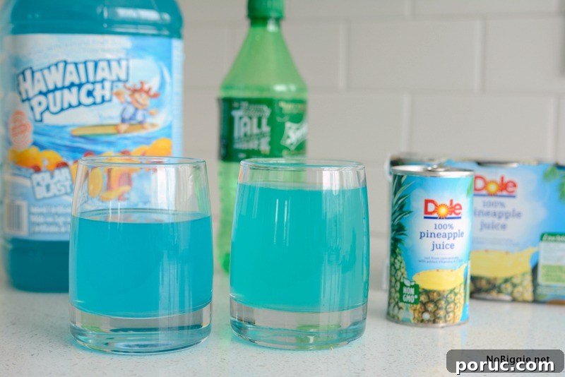 Tropical Blue Ocean Party Punch Recipe for Summer Gatherings 4 blue ocean punch | NoBiggie.net