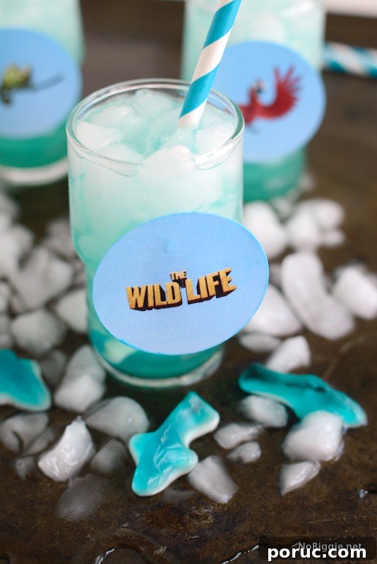 Tropical Blue Ocean Party Punch Recipe for Summer Gatherings 8 The Wild Life blue punch | NoBiggie.net