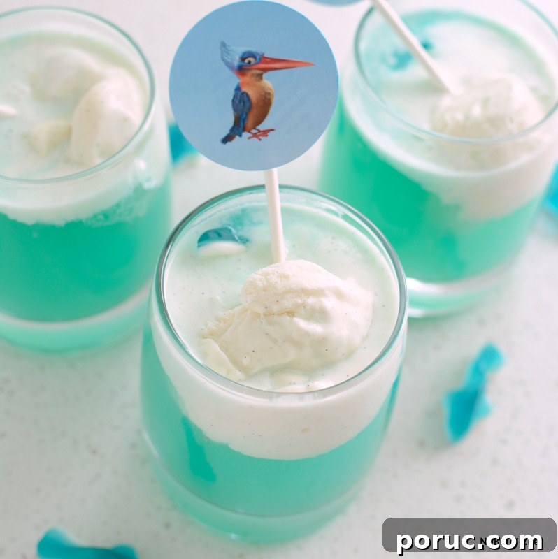 Tropical Blue Ocean Party Punch Recipe for Summer Gatherings 10 Blue Ocean Party Punch Float | NoBiggie.net