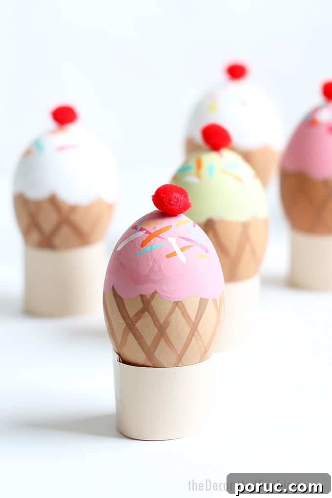ice cream cone decorations