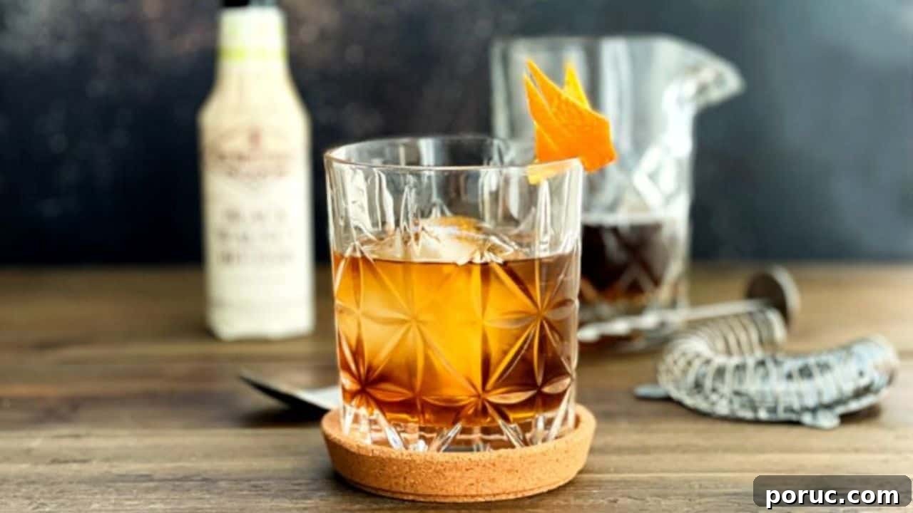 13 Quick Cocktails You Can Mix at Home Tonight 2 Black Walnut Bitters Cocktail Recipe
