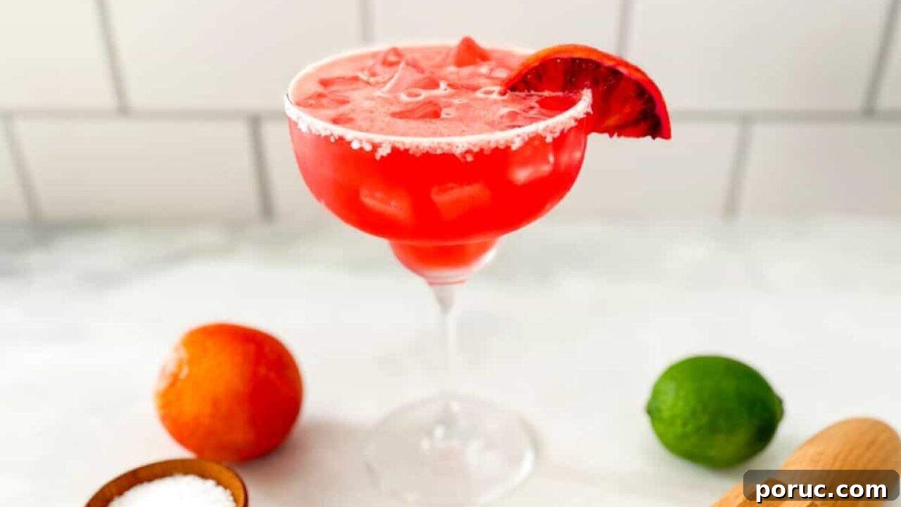 13 Quick Cocktails You Can Mix at Home Tonight 11 Blood Orange Margarita
