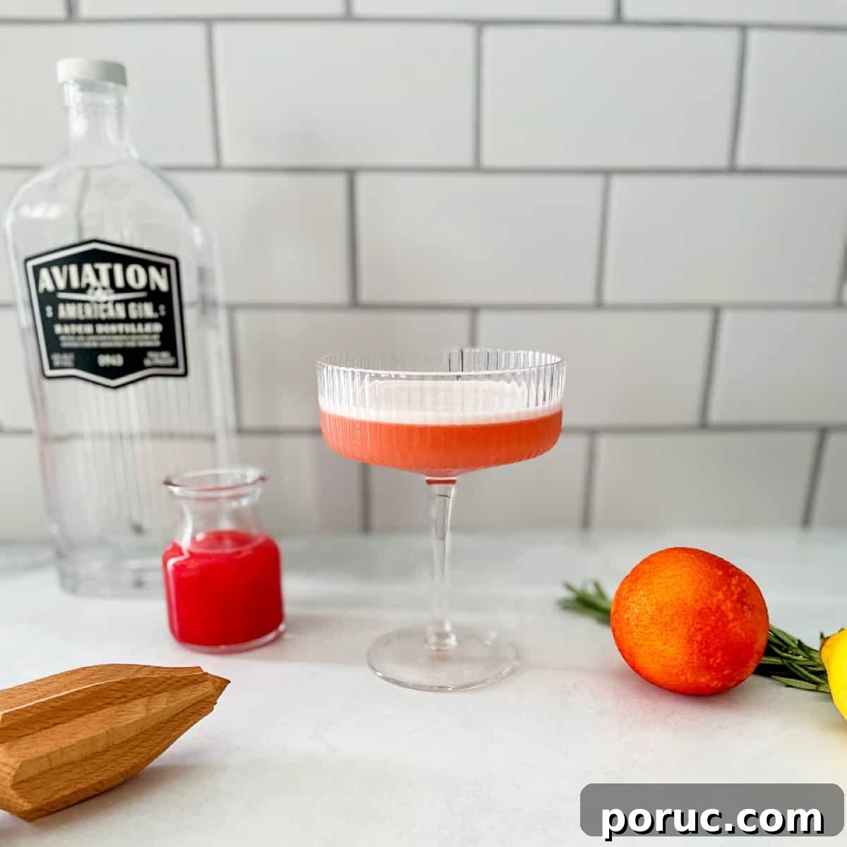 13 Quick Cocktails You Can Mix at Home Tonight 8 blood orange gin sour.