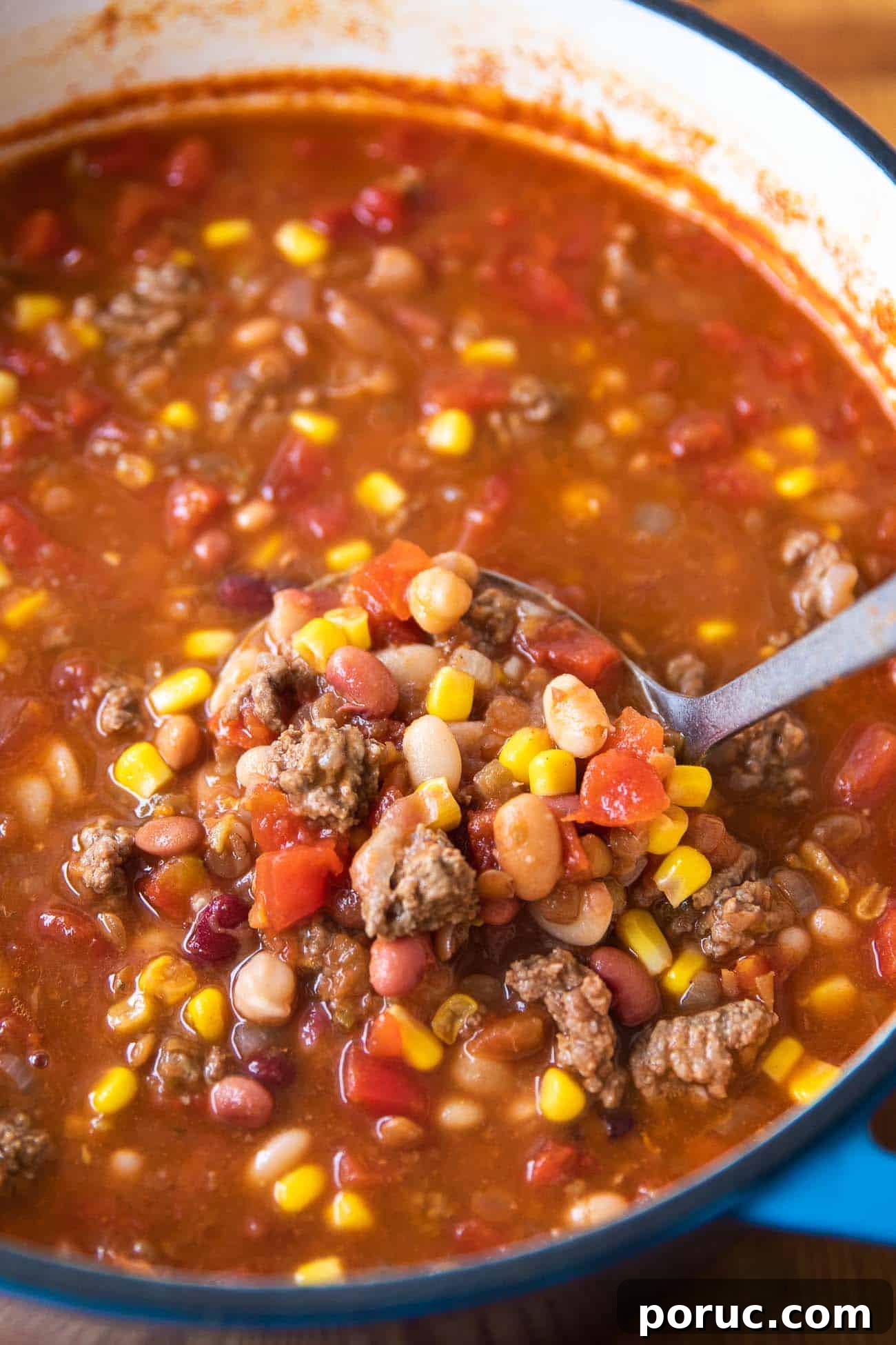Hearty 15-Bean Taco Soup Recipe for Flavorful Weeknight Dinners 5 taco soup in a pot