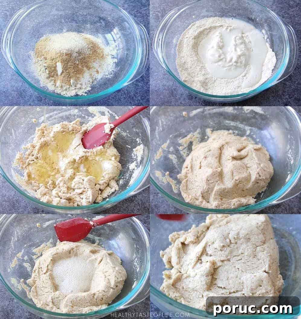 Vegan Seeded Gluten-Free Sourdough Crackers Recipe 4 How to make vegan gluten free sourdough crackers: step by step