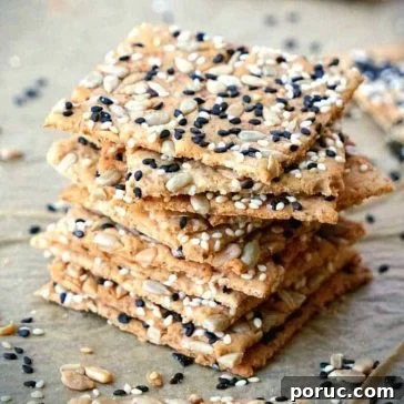 Vegan Seeded Gluten-Free Sourdough Crackers Recipe 8 gluten free crackers recipe vegan homemade