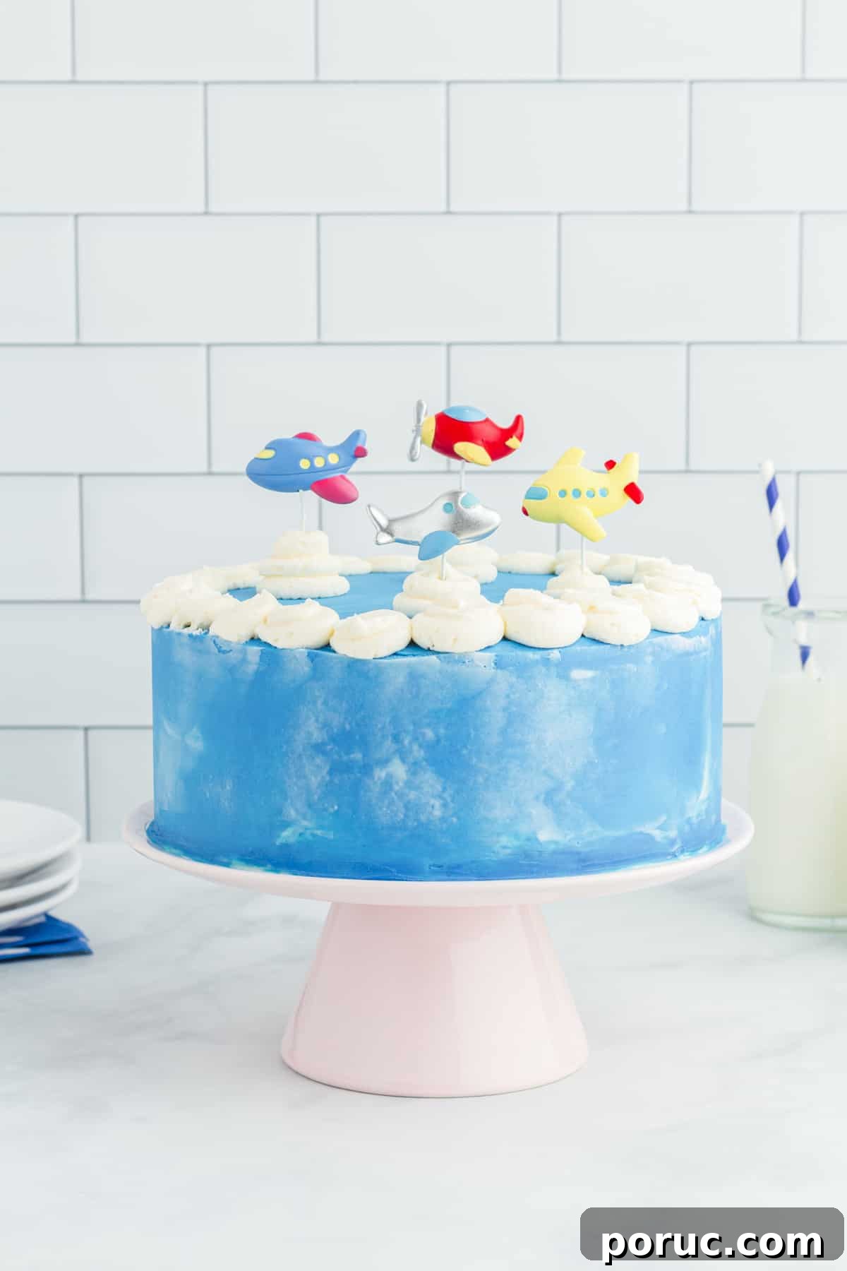 Whipped Cotton Candy Cake Recipe for Celebratory Parties 16 Airplane Cake