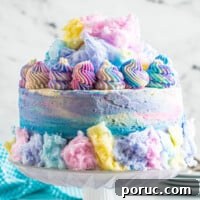 Whipped Cotton Candy Cake Recipe for Celebratory Parties 4 featured cotton candy cake