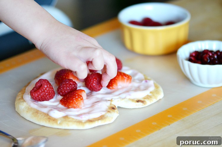 Heart-Shaped Yogurt Flatbread Pizza Recipe for Valentine’s Day 7 Make this healthy Yogurt Flatbread Pizza Heart to show someone you care. It is a sweet breakfast or snack any time of year, especially for Valentine's Day!