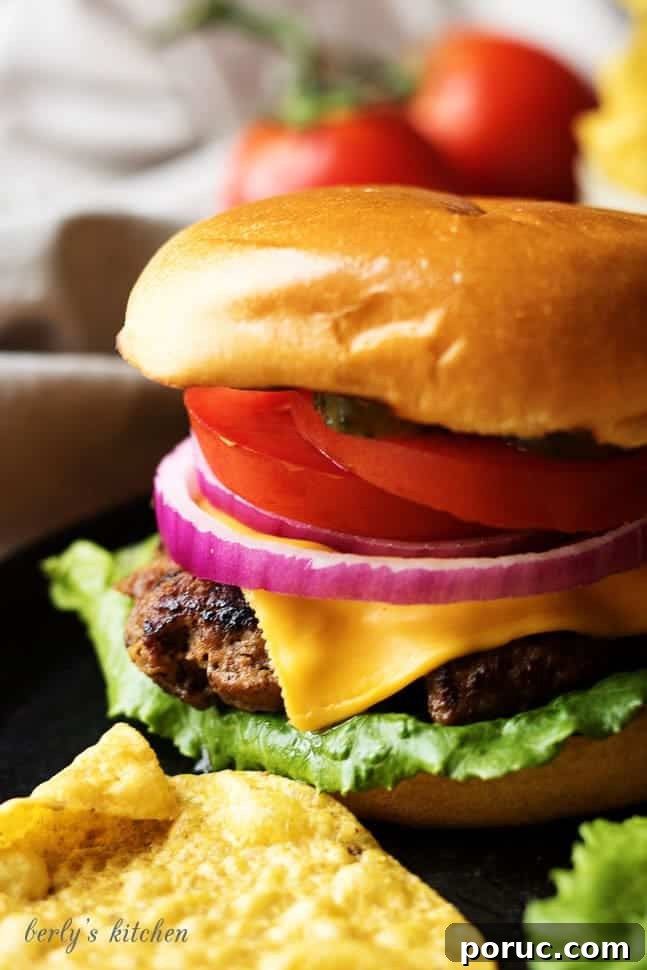 Homemade Hamburger Recipe: Juicy Patties and Perfect Buns 2 Homemade Hamburgers with chips.