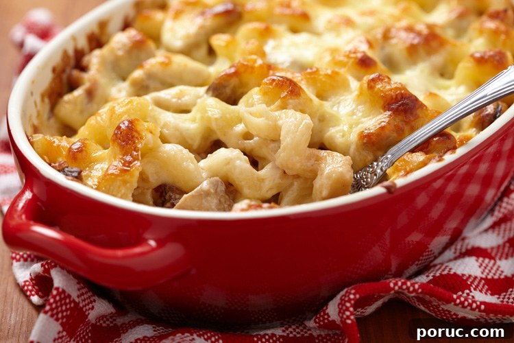 13 Nutritious, Kid-Approved Dinner Ideas 3 Mac & Cheese with Chicken and Mushrooms