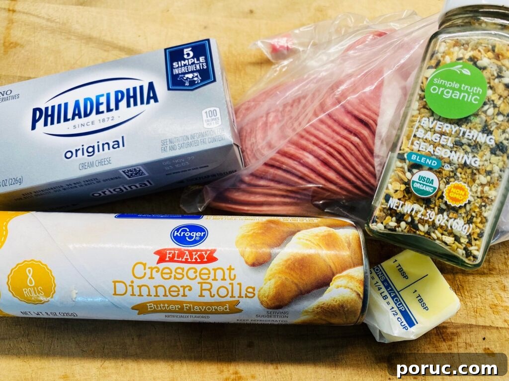 Savory Crescent Salami Roll-Ups for Appetizers and Parties 2 ingredients for the appetizer