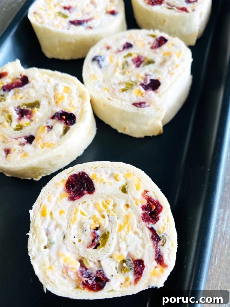 Savory Crescent Salami Roll-Ups for Appetizers and Parties 14 Jalapeno Cranberry Pinwheels