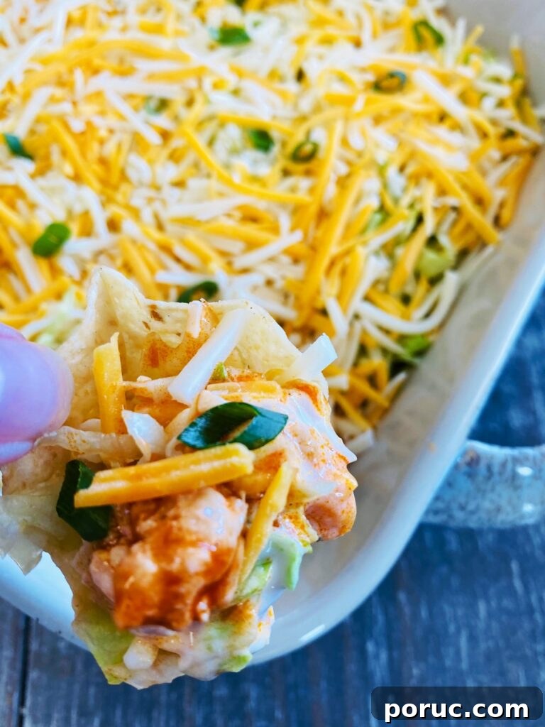 Savory Crescent Salami Roll-Ups for Appetizers and Parties 15 Buffalo Chicken Taco Dip