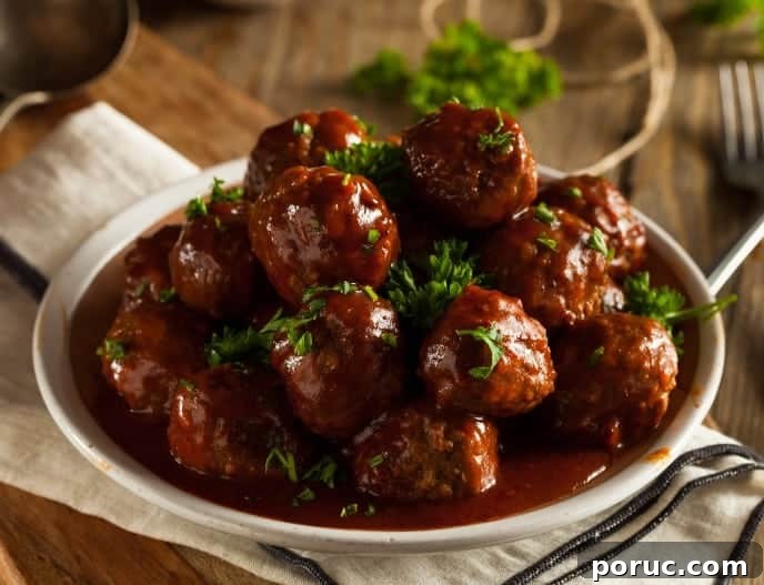 Slow-Cooker BBQ Meatballs for Crowd-Friendly Entertaining 2 crockpot bbq meatballs