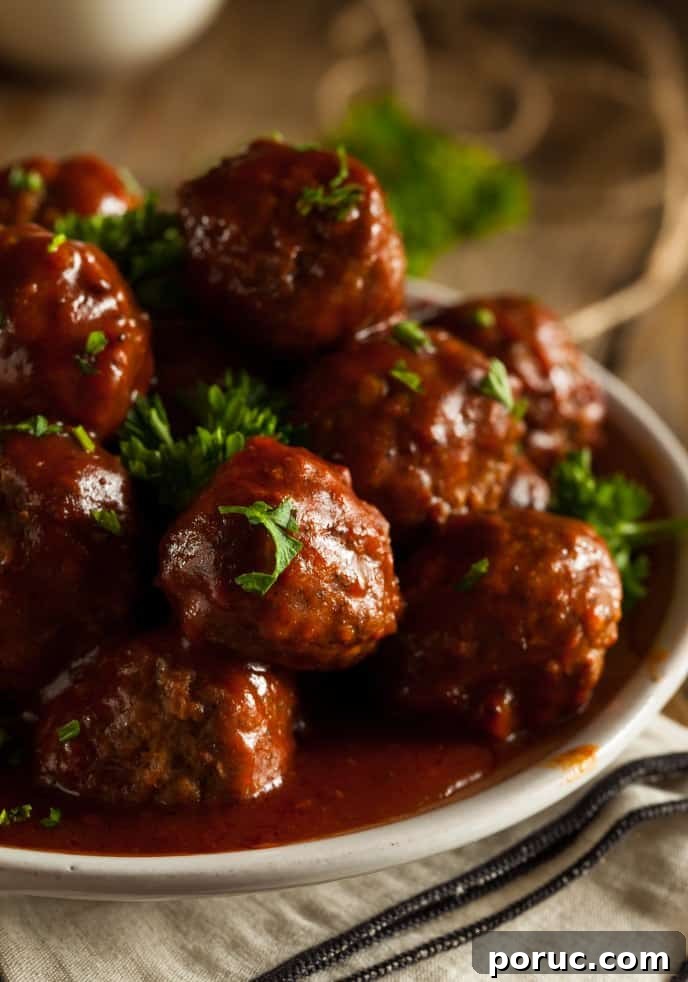Slow-Cooker BBQ Meatballs for Crowd-Friendly Entertaining 4 bbq meatballs