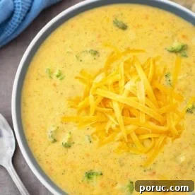 Creamy Broccoli Cheddar Soup in the Instant Pot: Fast Recipe 6 Instant Pot Broccoli Cheddar Soup is thick and cheesy with the right amount of broccoli. This pressure cooker broccoli cheddar soup is so delicious, you might need to make a double batch! simplyhappyfoodie.com #instantpotrecipes #instantpotsoup #instantpotbroccolicheddar #pressurecookerbroccolicheddarsoup