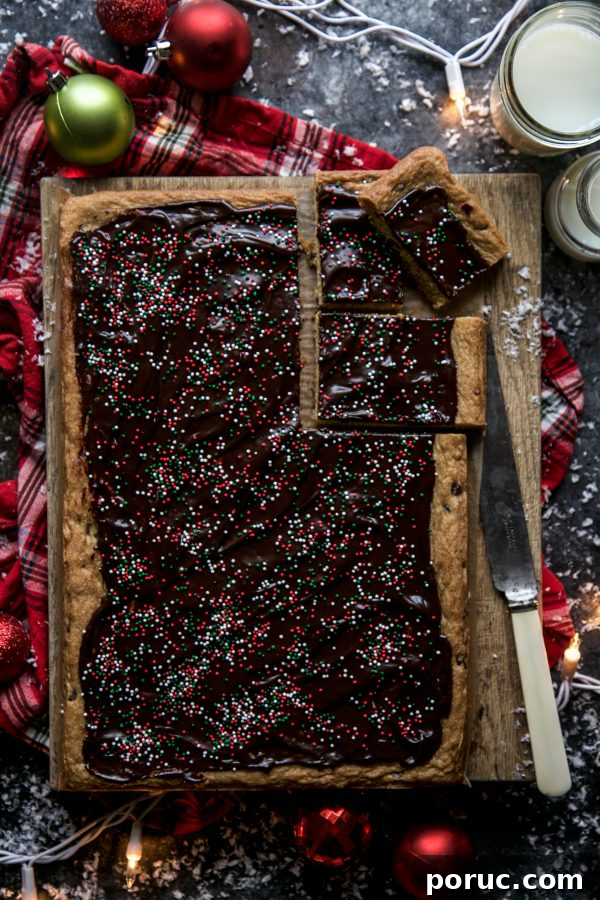 31 Festive Christmas Recipes to Make Today 5 Peppermint Chocolate Chip Cookie Bars