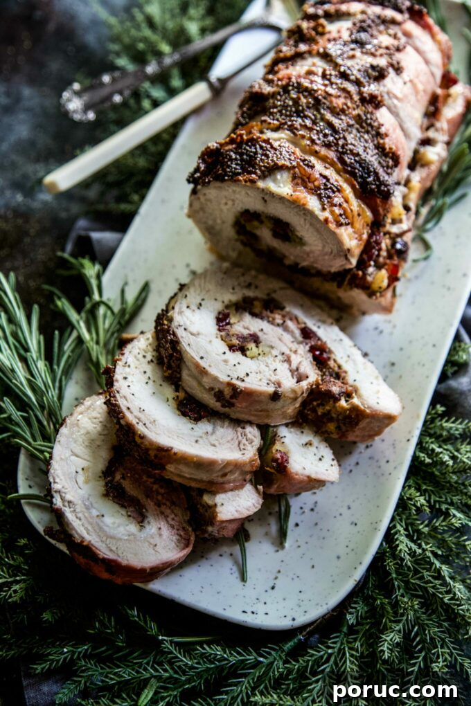 31 Festive Christmas Recipes to Make Today 6 Bacon & Cranberry Stuffed Pork Tenderloin