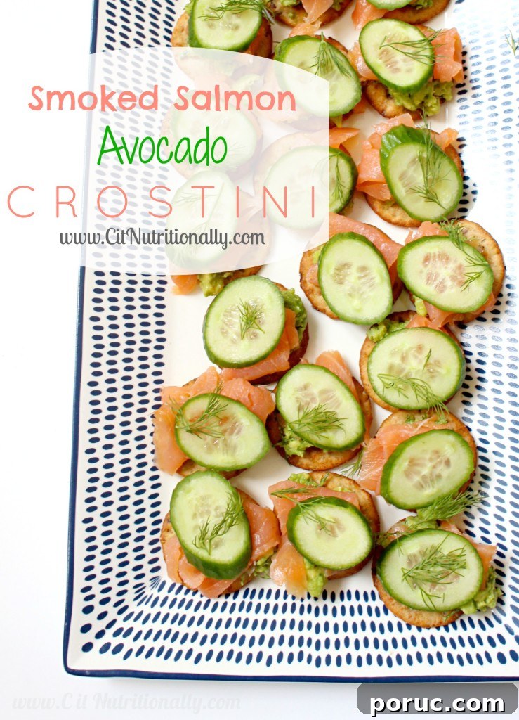 Brunch with Friends: Smoked Salmon and Avocado Crostini Recipe 2 Smoked Salmon Avocado Crostini