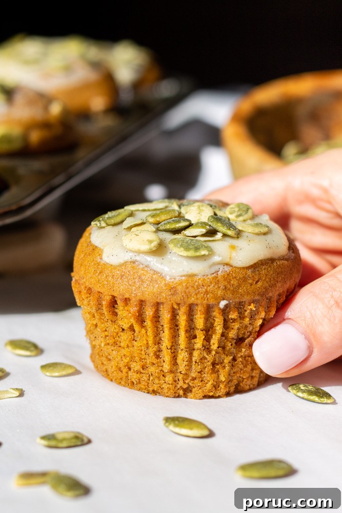Pumpkin Cream Cheese Muffins with Cinnamon Swirl Recipe 6 pumpkin cream cheese muffins