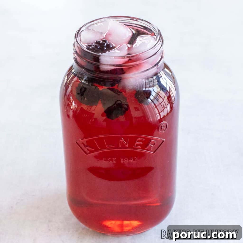 Starbucks-Style Hibiscus Refresher Recipe — How to Make It at Home 3 large jar of starbucks hibiscus tea