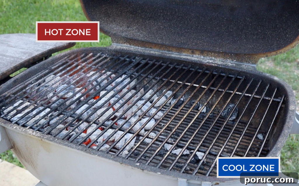 two zone grilling