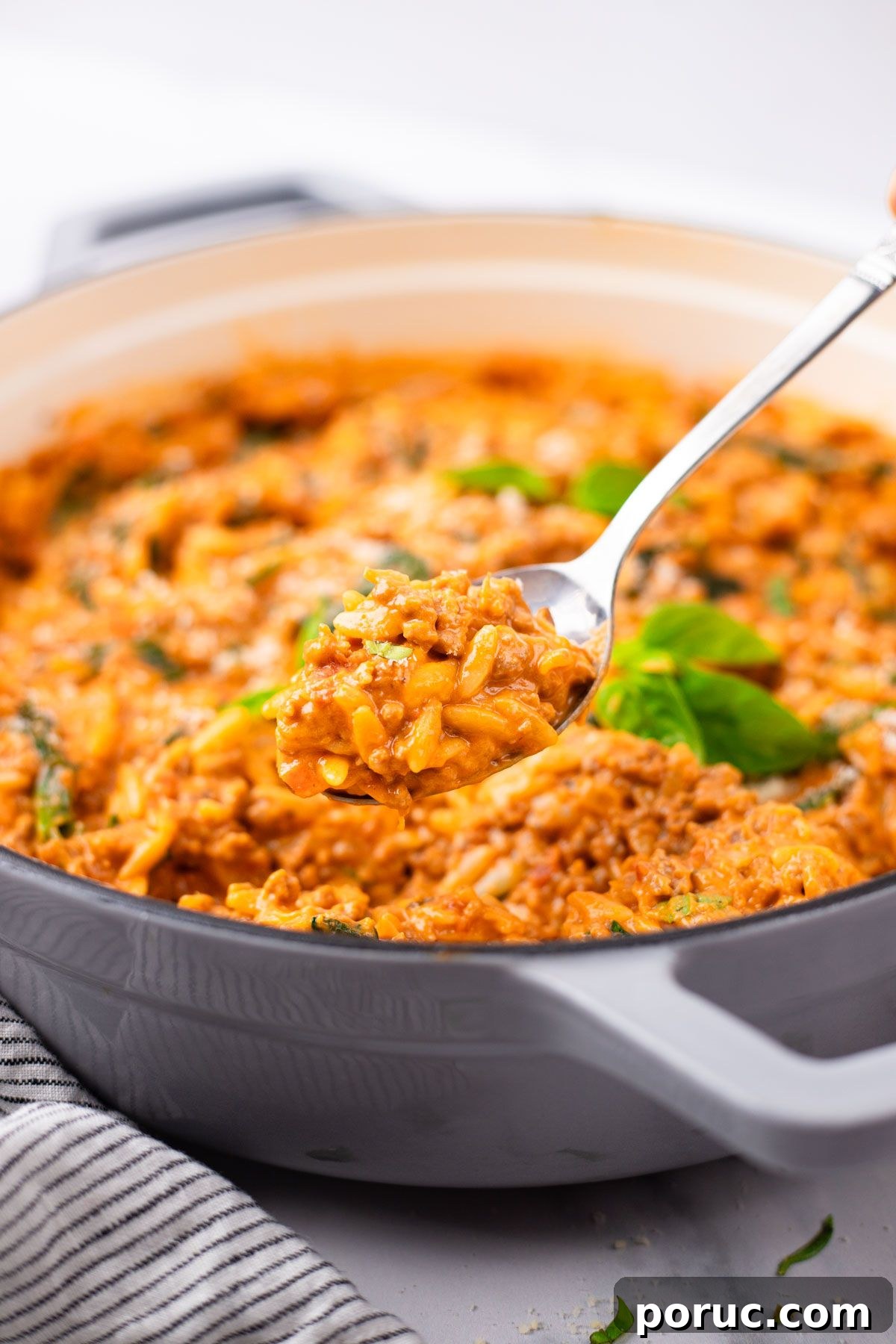 21 Comforting High-Protein Fall Recipes for Family Meals 16 Creamy Ground Beef Orzo