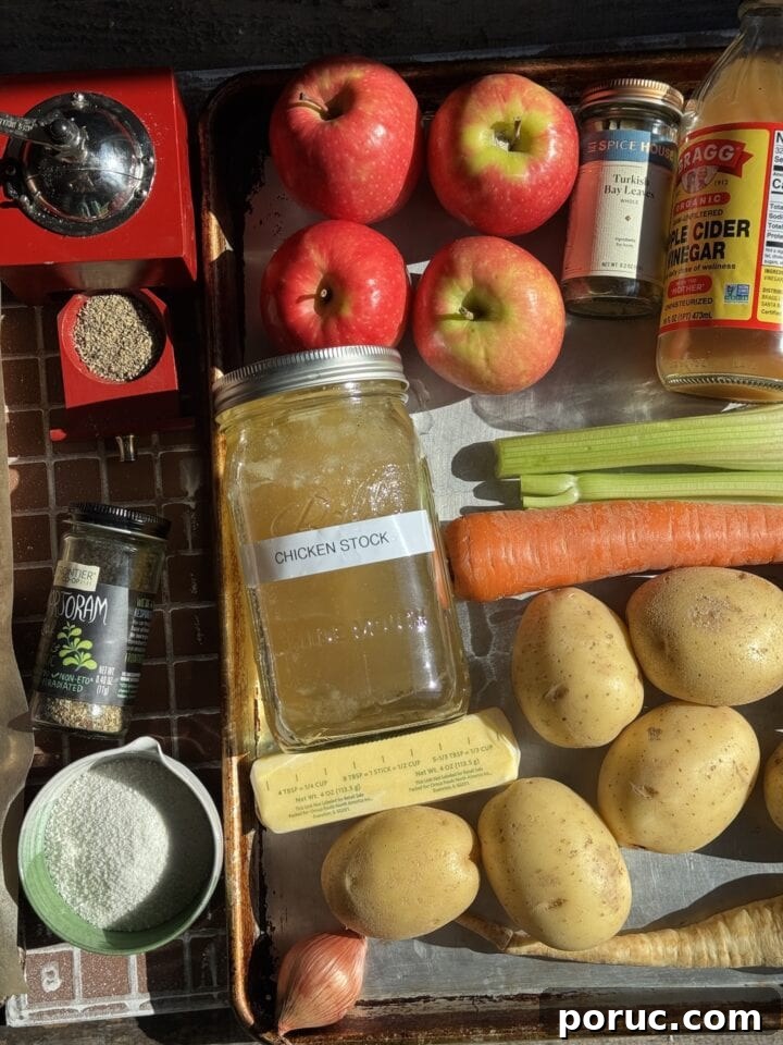 an above view image of the ingredients for roast pork loin