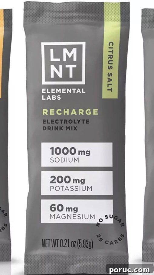 Electrolyte sachets