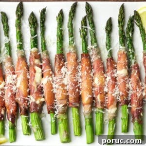 Prosciutto Wrapped Asparagus with Cream Cheese {Easy Appetizer}