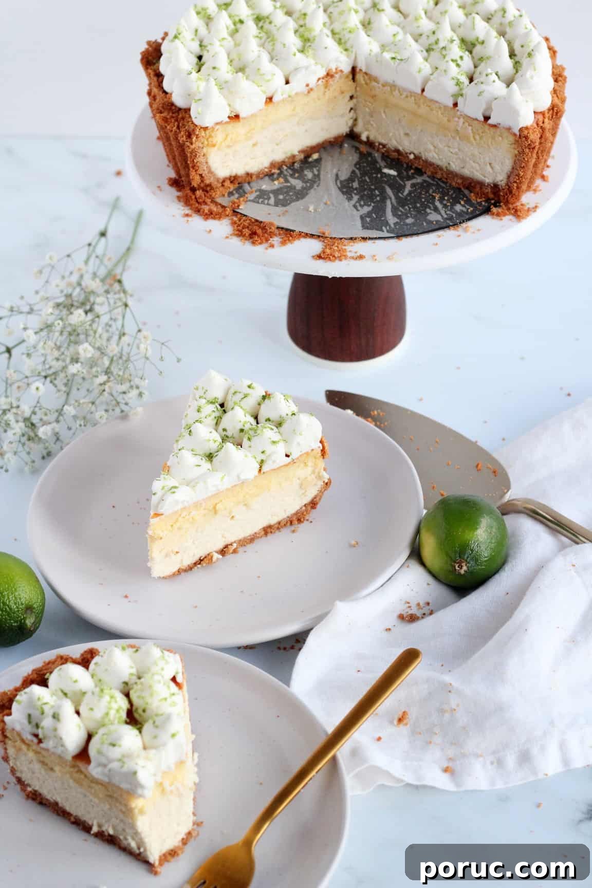 Keylime cheesecake tart