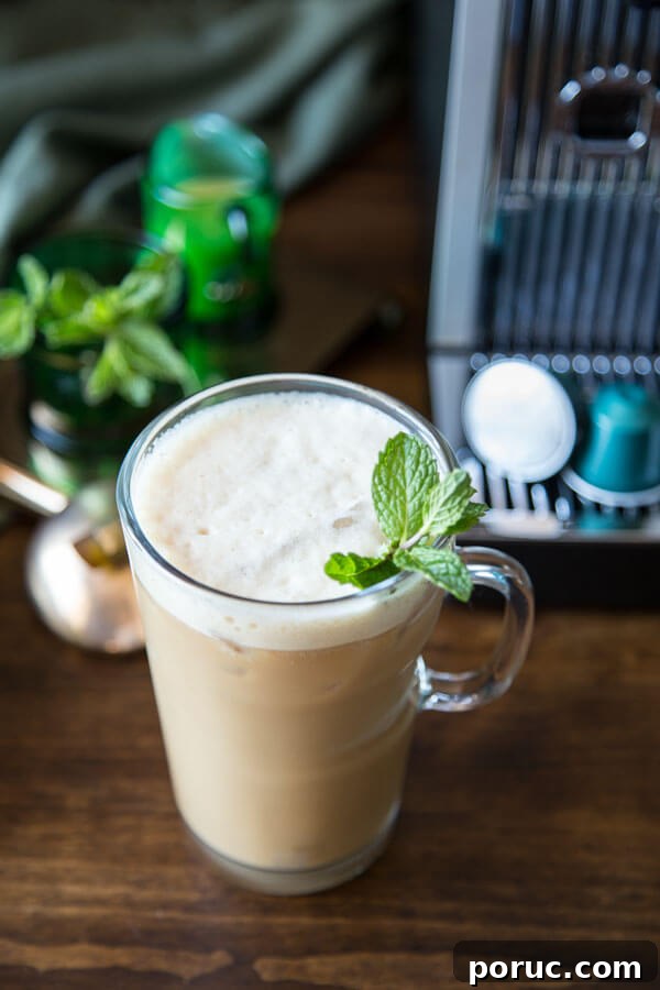 Vietnamese Iced Coffee is sweet, strong, and refreshing. Making this popular iced coffee at home is now easier than ever with the help of Nespresso. Vietnamese iced coffee in a glass mug