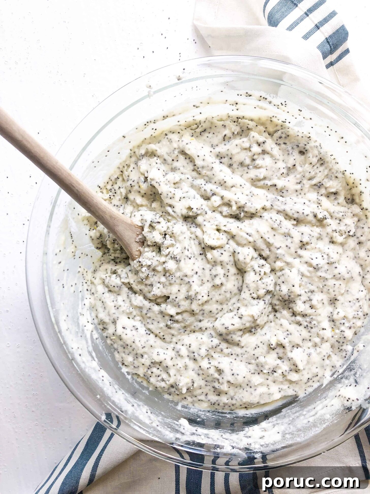 Gluten-Free Poppy Seed Muffins Recipe for Moist, Light Muffins 4 A bowl of poppyseed muffin batter