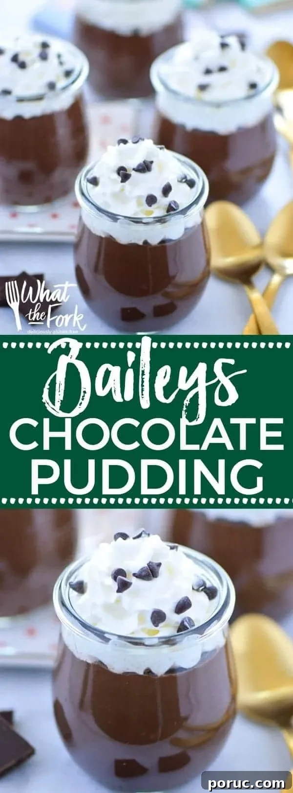 Baileys Chocolate Pudding collage